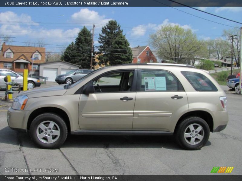 Sandstone Metallic / Light Cashmere 2008 Chevrolet Equinox LS AWD