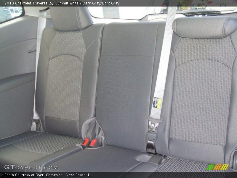 Summit White / Dark Gray/Light Gray 2010 Chevrolet Traverse LS