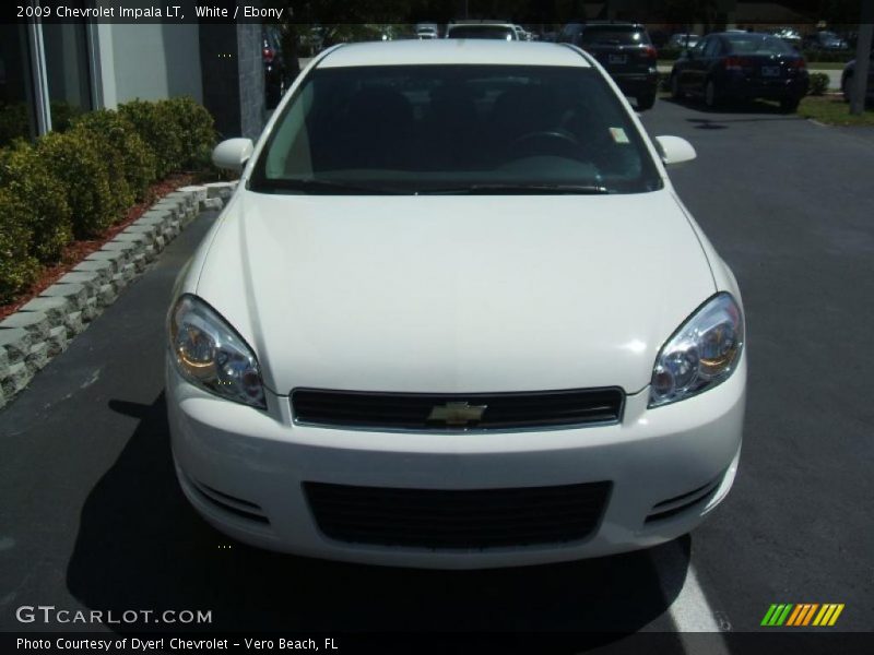 White / Ebony 2009 Chevrolet Impala LT