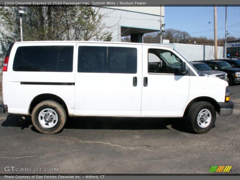 Summit White / Medium Pewter 2009 Chevrolet Express LS 3500 Passenger Van