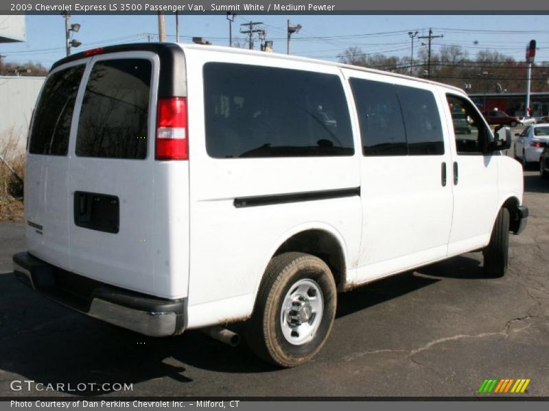 Summit White / Medium Pewter 2009 Chevrolet Express LS 3500 Passenger Van