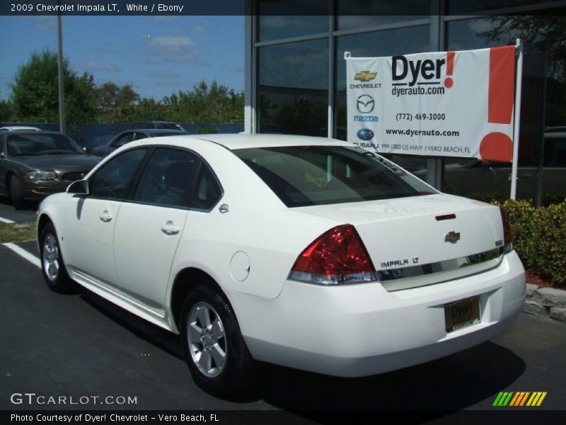 White / Ebony 2009 Chevrolet Impala LT