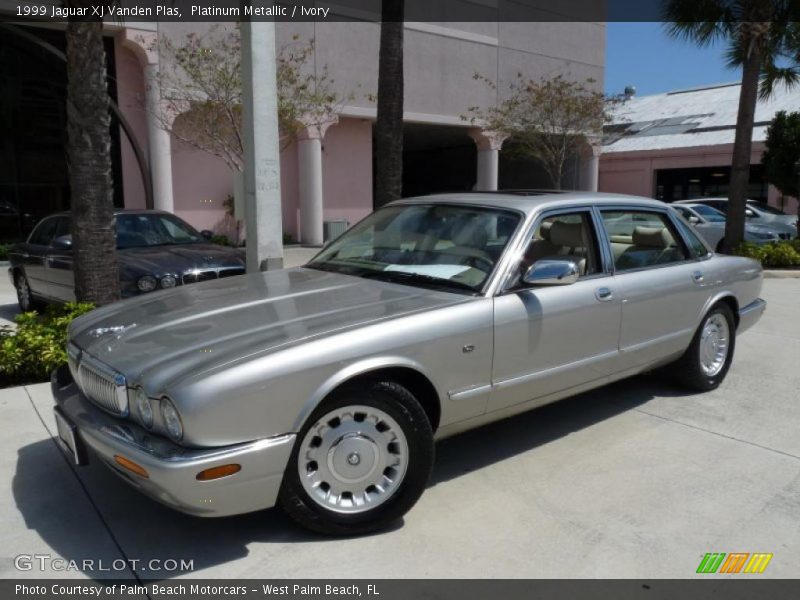 Platinum Metallic / Ivory 1999 Jaguar XJ Vanden Plas