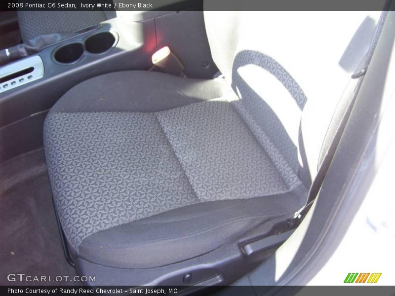 Ivory White / Ebony Black 2008 Pontiac G6 Sedan