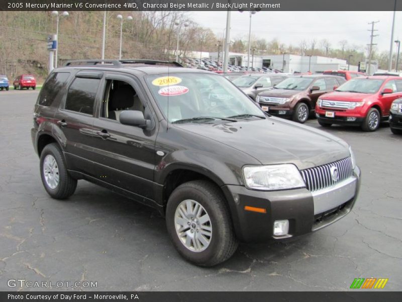 Charcoal Beige Metallic / Black/Light Parchment 2005 Mercury Mariner V6 Convenience 4WD