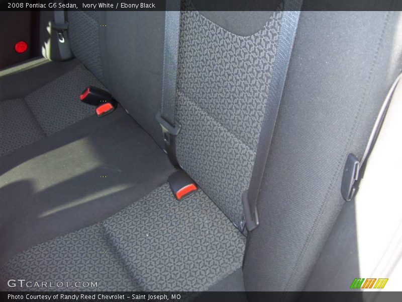 Ivory White / Ebony Black 2008 Pontiac G6 Sedan