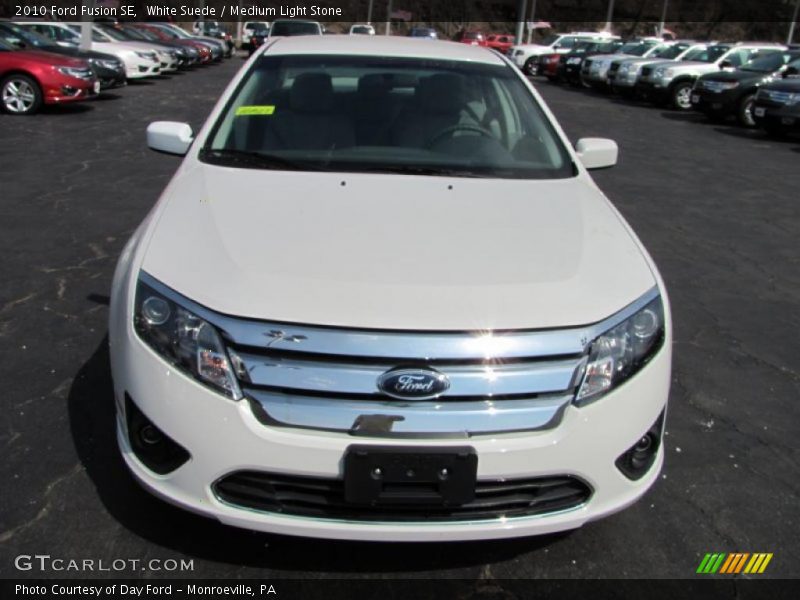 White Suede / Medium Light Stone 2010 Ford Fusion SE
