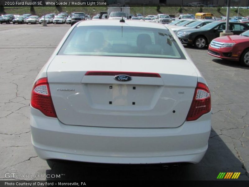 White Suede / Medium Light Stone 2010 Ford Fusion SE