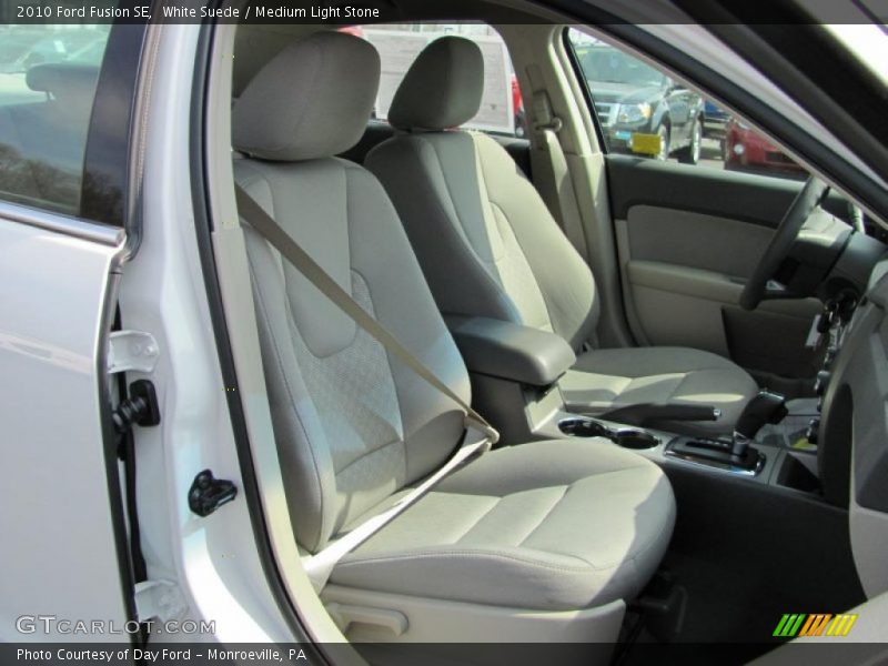 White Suede / Medium Light Stone 2010 Ford Fusion SE