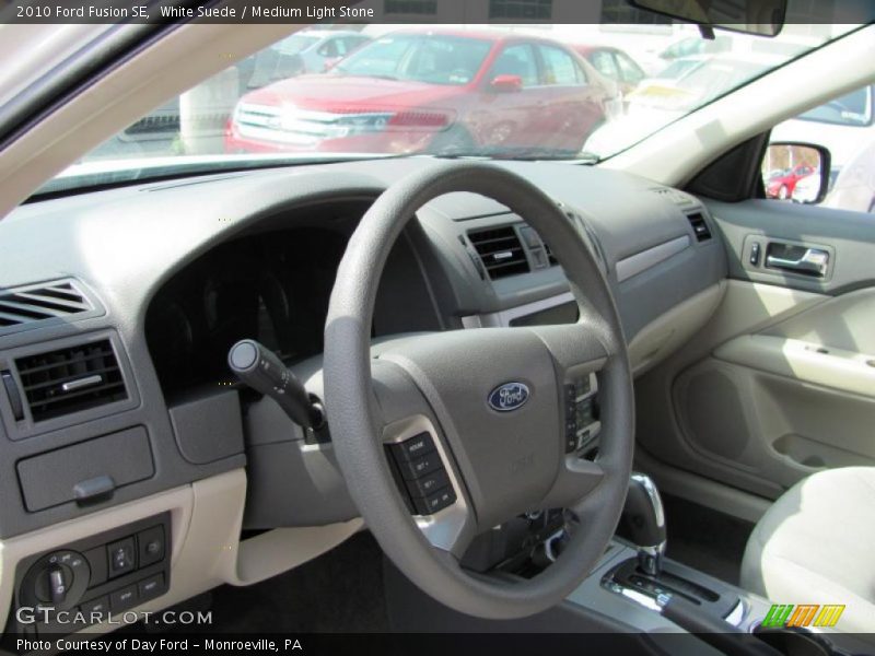 White Suede / Medium Light Stone 2010 Ford Fusion SE