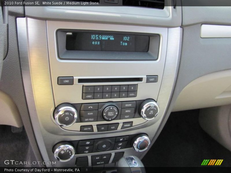 White Suede / Medium Light Stone 2010 Ford Fusion SE