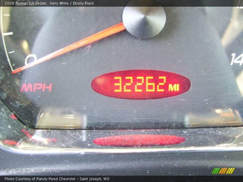 Ivory White / Ebony Black 2008 Pontiac G6 Sedan