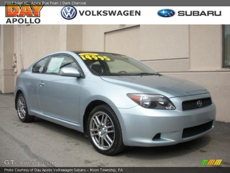 Azure Blue Pearl / Dark Charcoal 2007 Scion tC