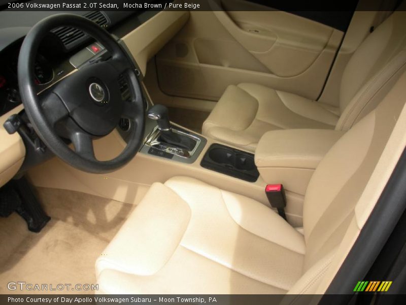 Mocha Brown / Pure Beige 2006 Volkswagen Passat 2.0T Sedan
