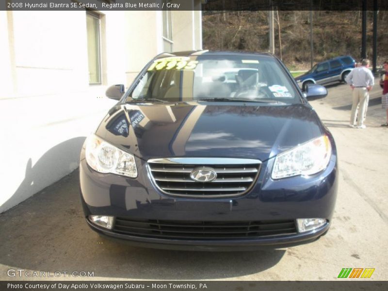 Regatta Blue Metallic / Gray 2008 Hyundai Elantra SE Sedan