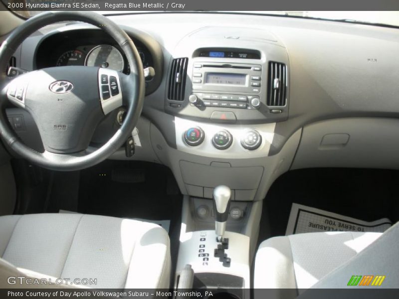 Regatta Blue Metallic / Gray 2008 Hyundai Elantra SE Sedan