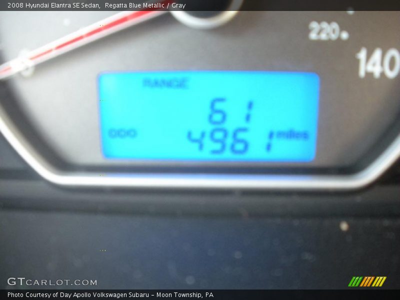 Regatta Blue Metallic / Gray 2008 Hyundai Elantra SE Sedan