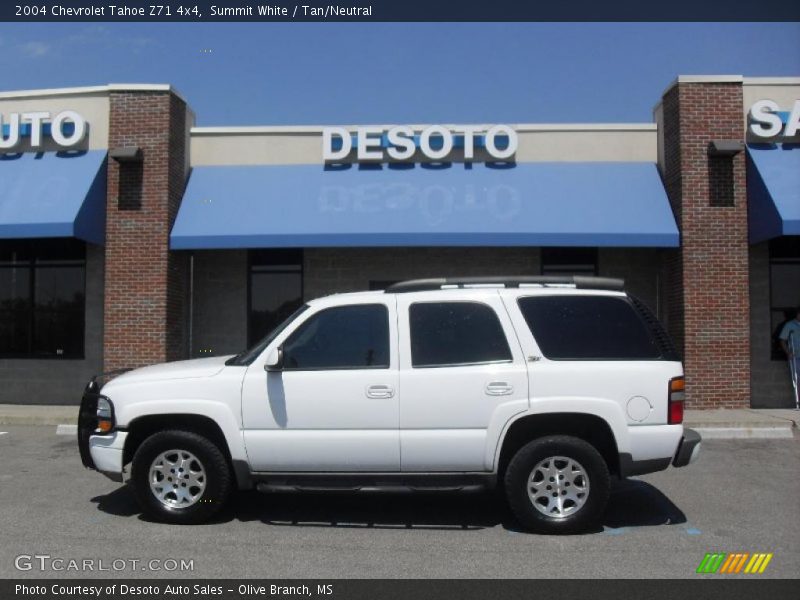 Summit White / Tan/Neutral 2004 Chevrolet Tahoe Z71 4x4