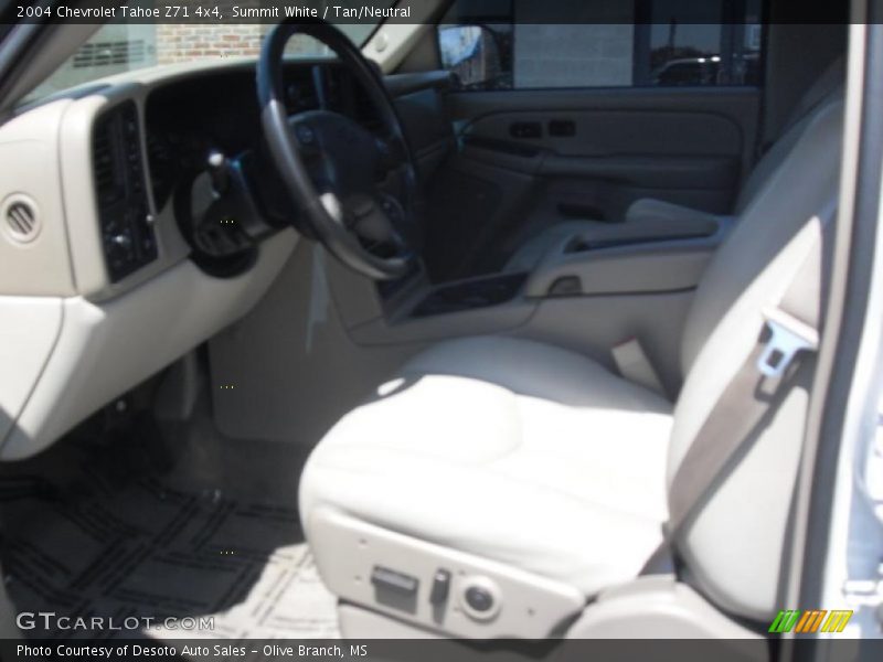 Summit White / Tan/Neutral 2004 Chevrolet Tahoe Z71 4x4