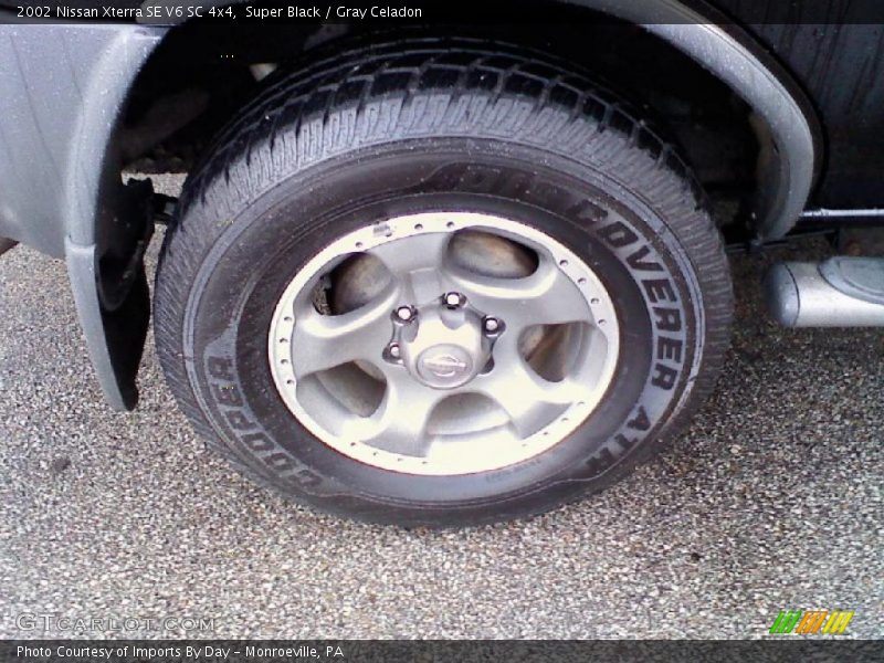 Super Black / Gray Celadon 2002 Nissan Xterra SE V6 SC 4x4