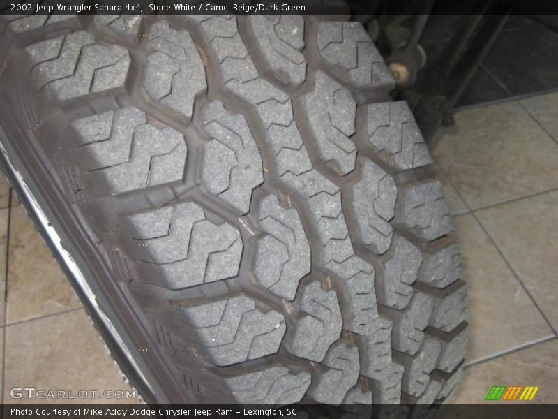 Stone White / Camel Beige/Dark Green 2002 Jeep Wrangler Sahara 4x4