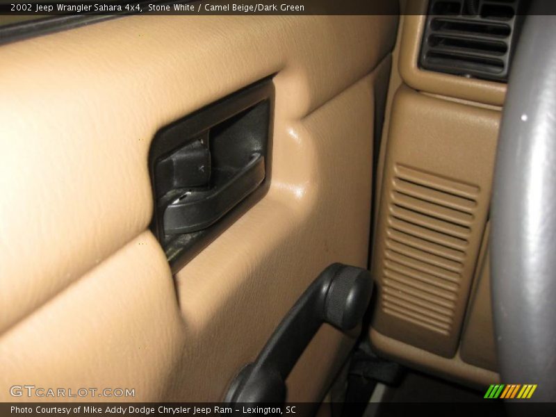 Stone White / Camel Beige/Dark Green 2002 Jeep Wrangler Sahara 4x4