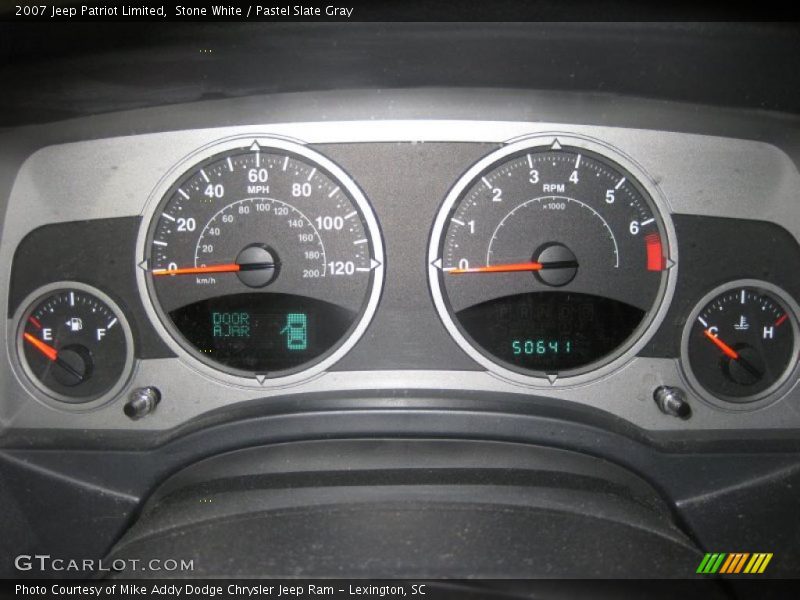 Stone White / Pastel Slate Gray 2007 Jeep Patriot Limited