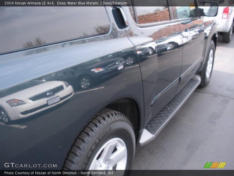 Deep Water Blue Metallic / Steel/Titanium 2004 Nissan Armada LE 4x4