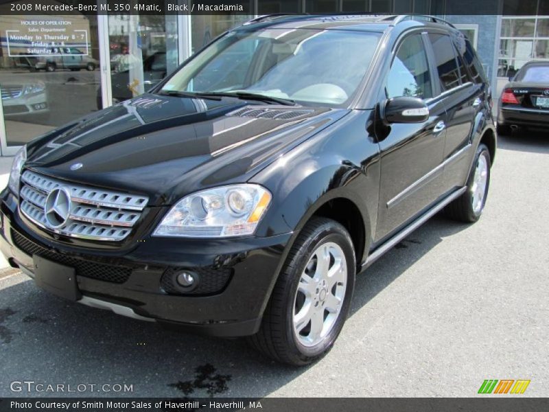 Black / Macadamia 2008 Mercedes-Benz ML 350 4Matic