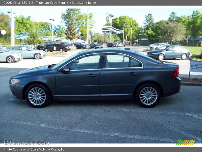 Titanium Gray Metallic / Sandstone Beige 2008 Volvo S80 3.2