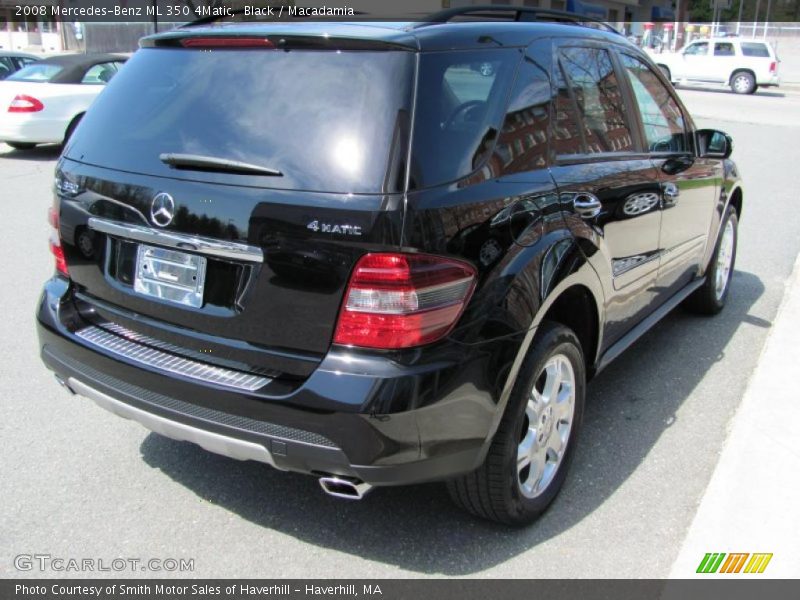 Black / Macadamia 2008 Mercedes-Benz ML 350 4Matic