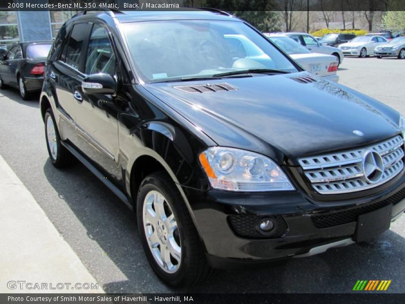 Black / Macadamia 2008 Mercedes-Benz ML 350 4Matic