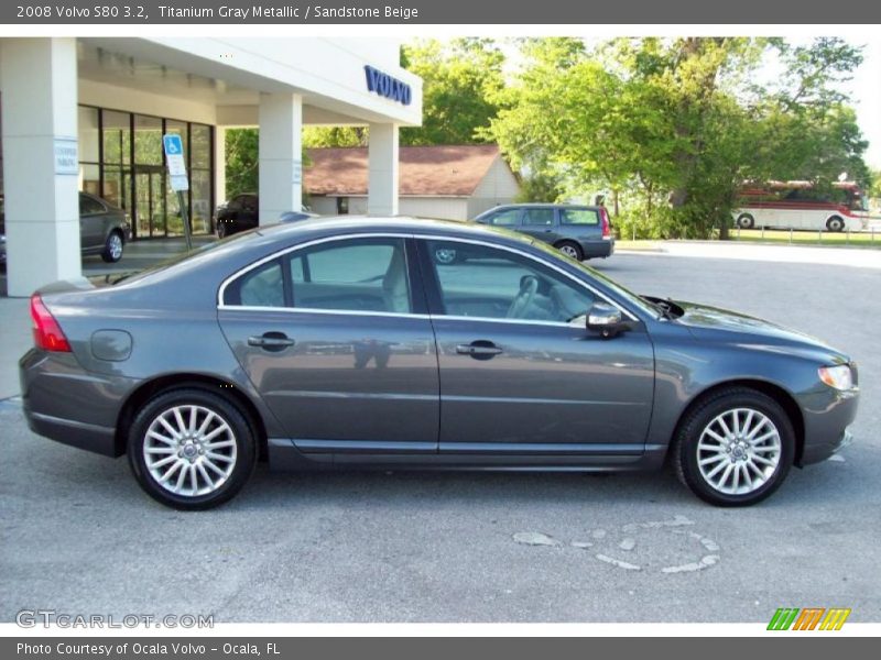 Titanium Gray Metallic / Sandstone Beige 2008 Volvo S80 3.2