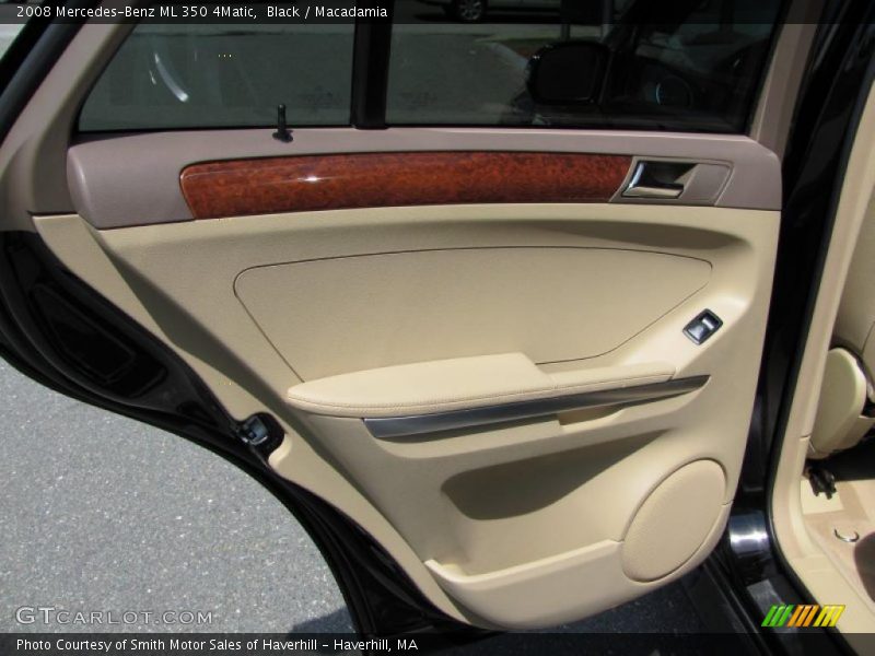 Black / Macadamia 2008 Mercedes-Benz ML 350 4Matic