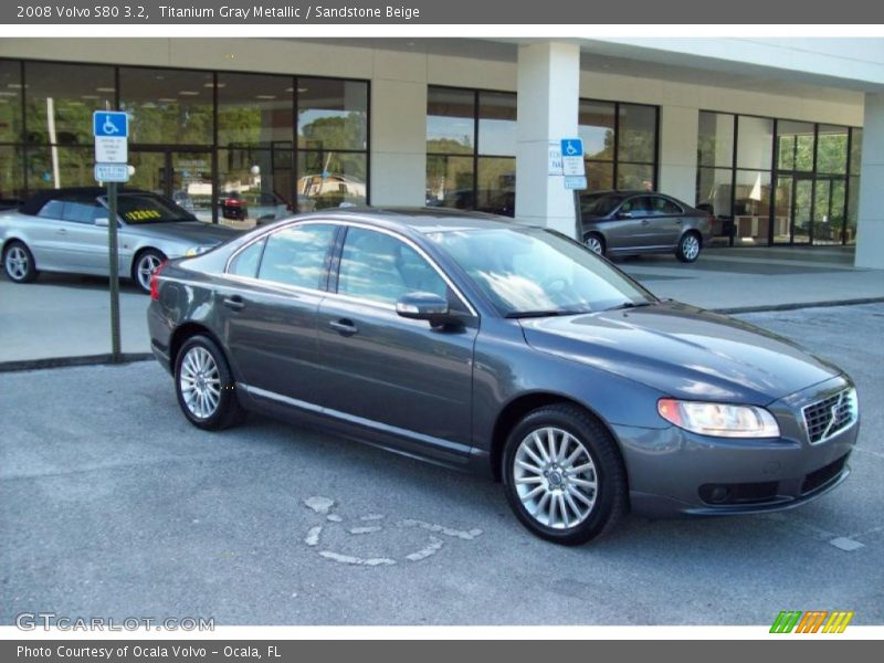 Titanium Gray Metallic / Sandstone Beige 2008 Volvo S80 3.2