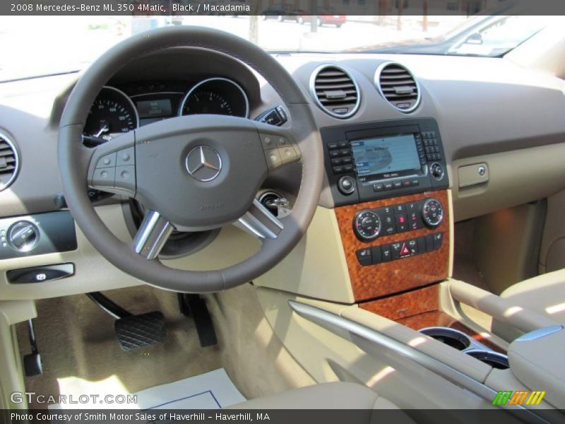 Black / Macadamia 2008 Mercedes-Benz ML 350 4Matic