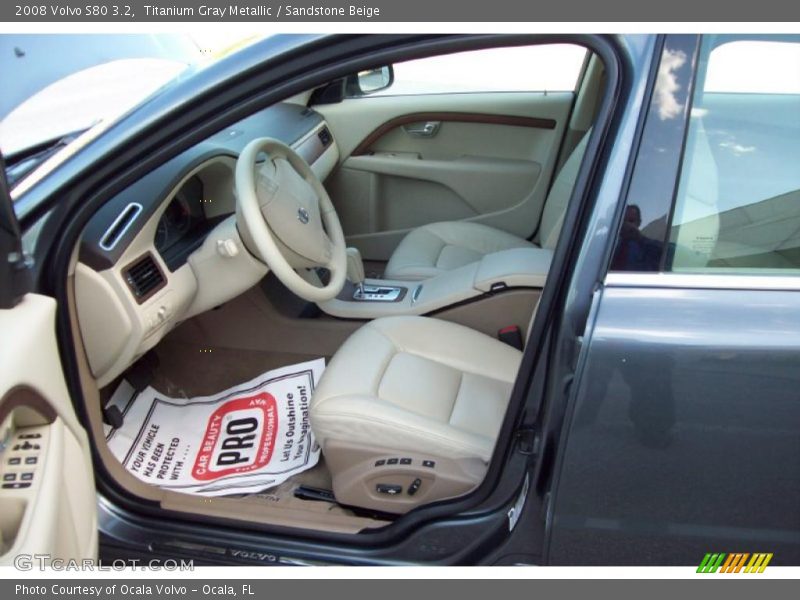 Titanium Gray Metallic / Sandstone Beige 2008 Volvo S80 3.2