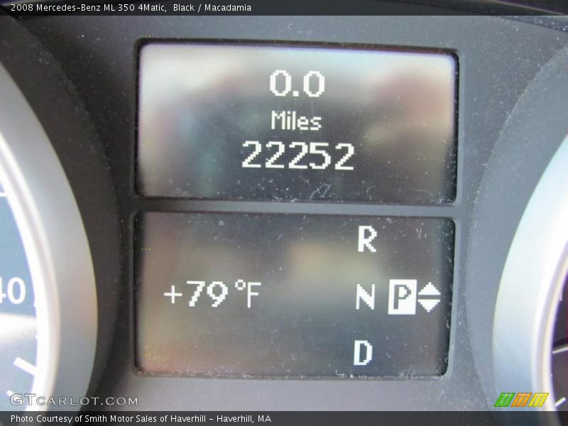 Black / Macadamia 2008 Mercedes-Benz ML 350 4Matic