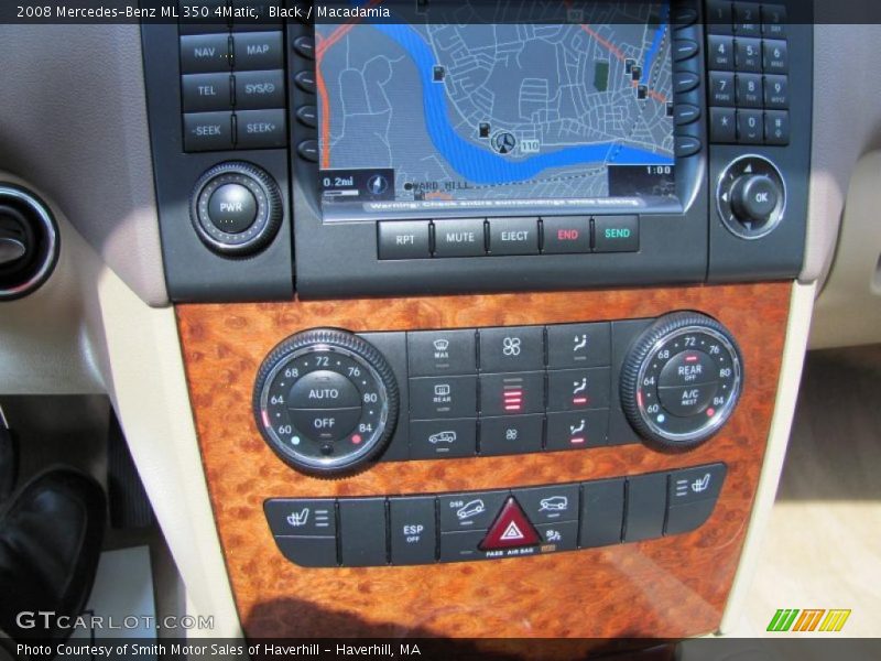 Black / Macadamia 2008 Mercedes-Benz ML 350 4Matic