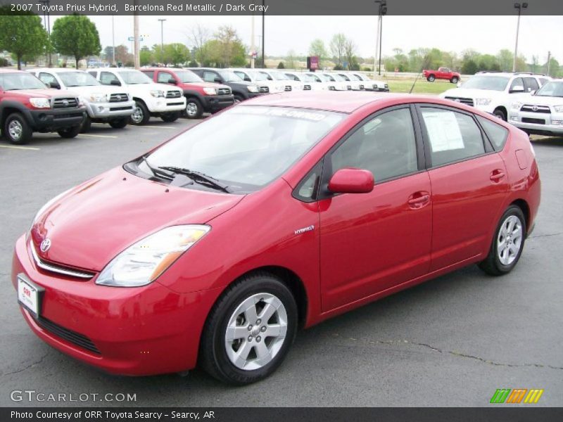 Barcelona Red Metallic / Dark Gray 2007 Toyota Prius Hybrid