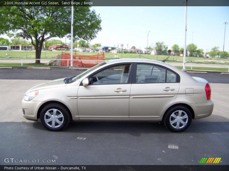 Sand Beige / Beige 2006 Hyundai Accent GLS Sedan