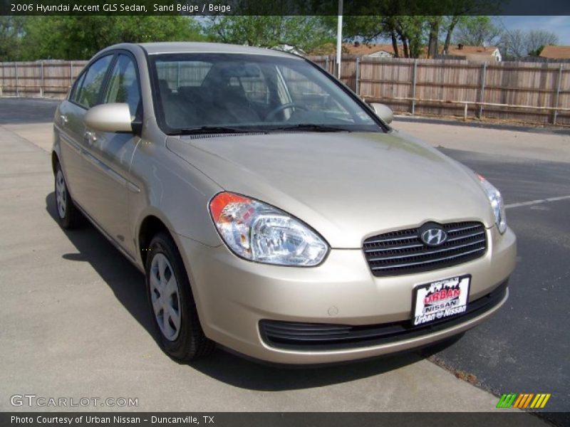 Sand Beige / Beige 2006 Hyundai Accent GLS Sedan