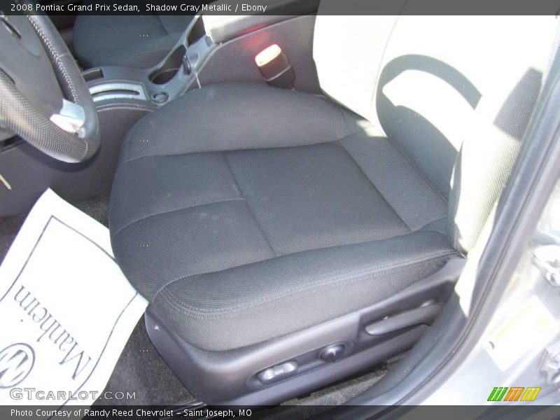 Shadow Gray Metallic / Ebony 2008 Pontiac Grand Prix Sedan