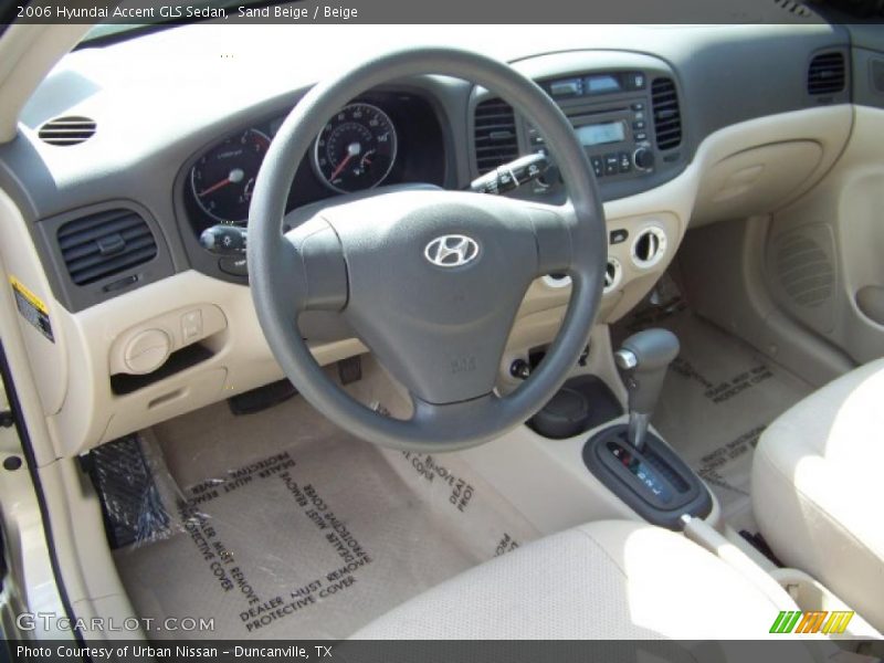 Sand Beige / Beige 2006 Hyundai Accent GLS Sedan