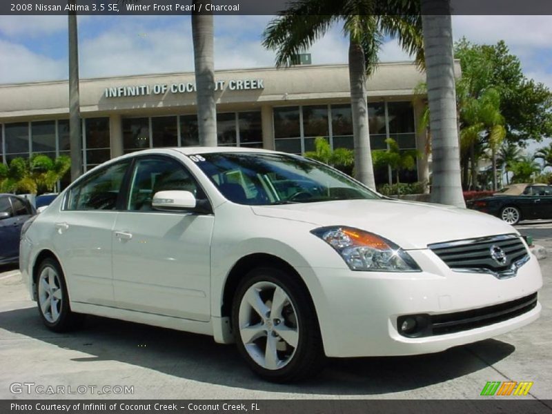 Winter Frost Pearl / Charcoal 2008 Nissan Altima 3.5 SE