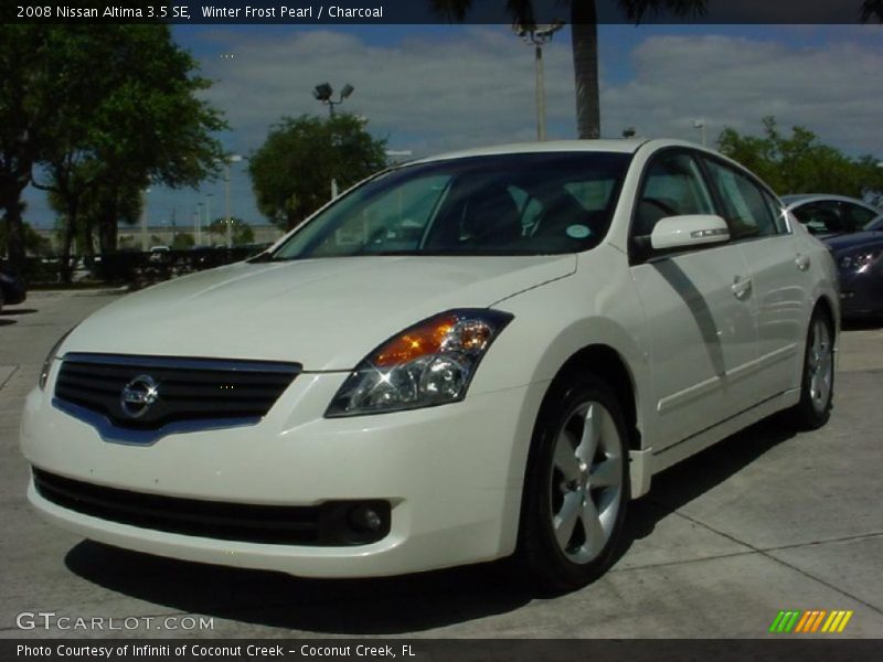 Winter Frost Pearl / Charcoal 2008 Nissan Altima 3.5 SE