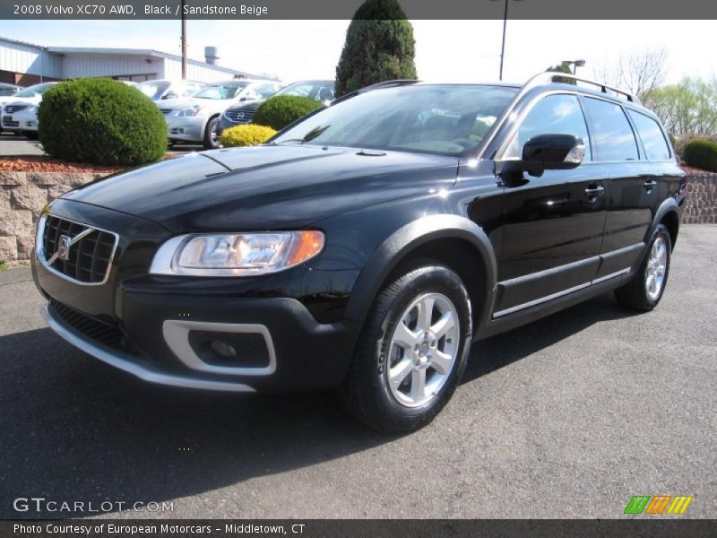 Black / Sandstone Beige 2008 Volvo XC70 AWD