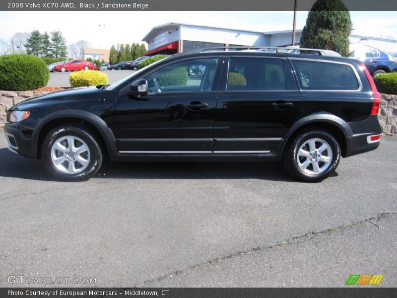 Black / Sandstone Beige 2008 Volvo XC70 AWD