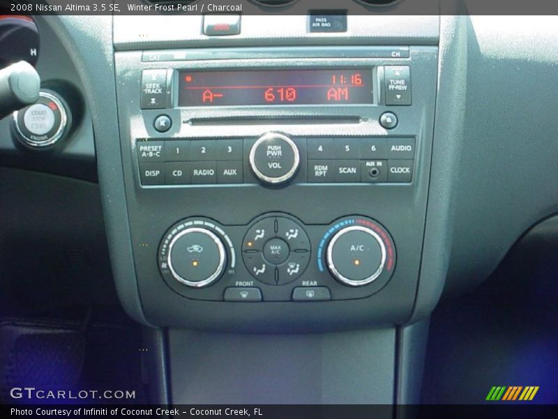 Winter Frost Pearl / Charcoal 2008 Nissan Altima 3.5 SE