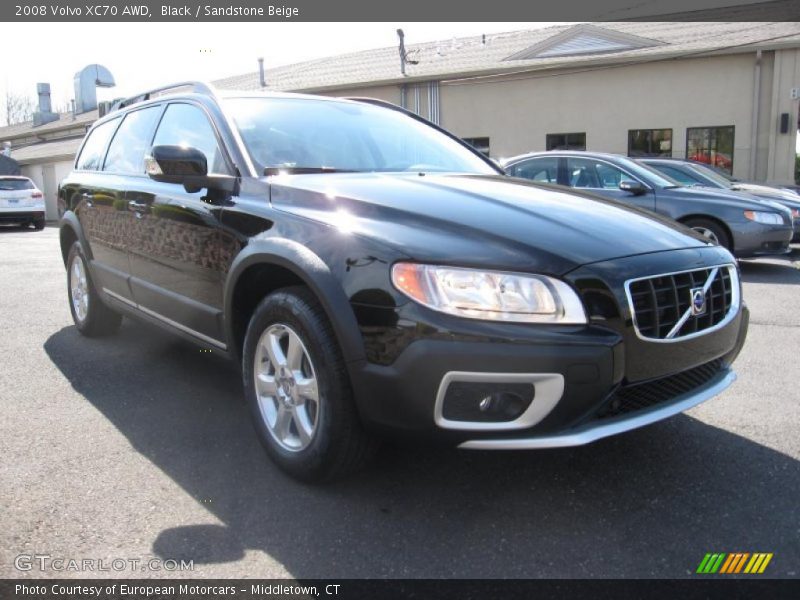 Black / Sandstone Beige 2008 Volvo XC70 AWD